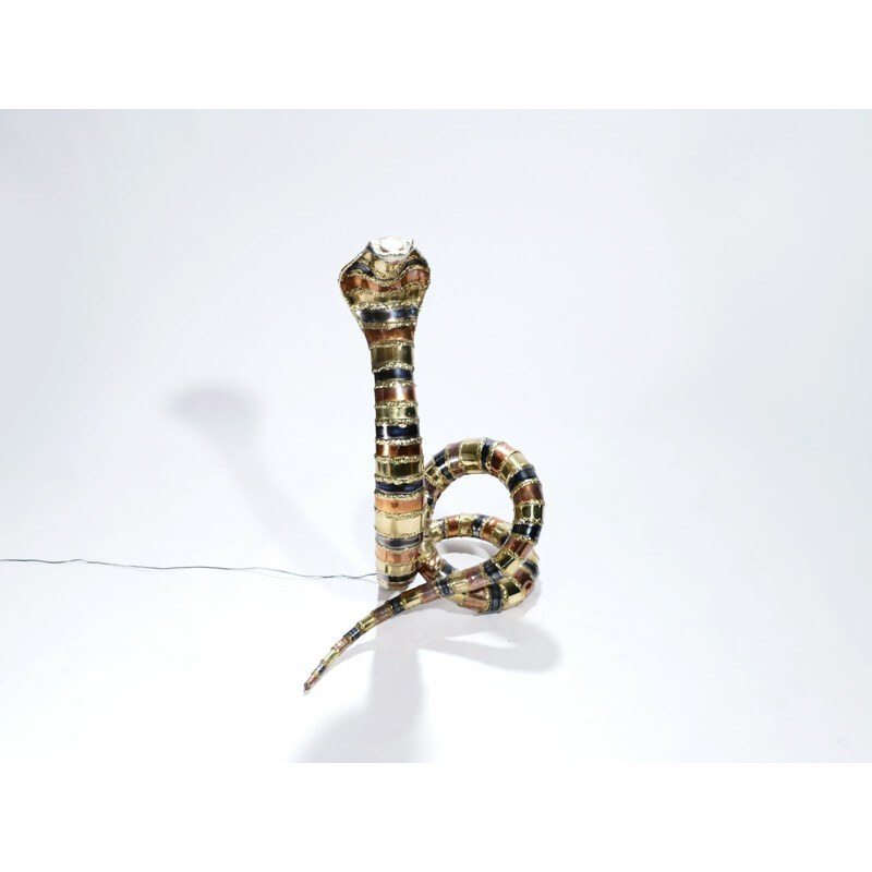 "Cobra" sculpture lamp by Isabelle Masson-Faure for La Maison Honoré - 1970