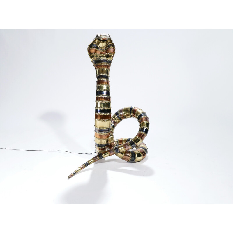 "Cobra" sculpture lamp by Isabelle Masson-Faure for La Maison Honoré - 1970