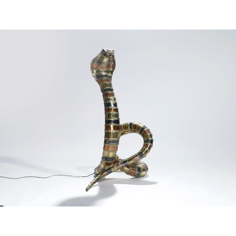 "Cobra" sculpture lamp by Isabelle Masson-Faure for La Maison Honoré - 1970