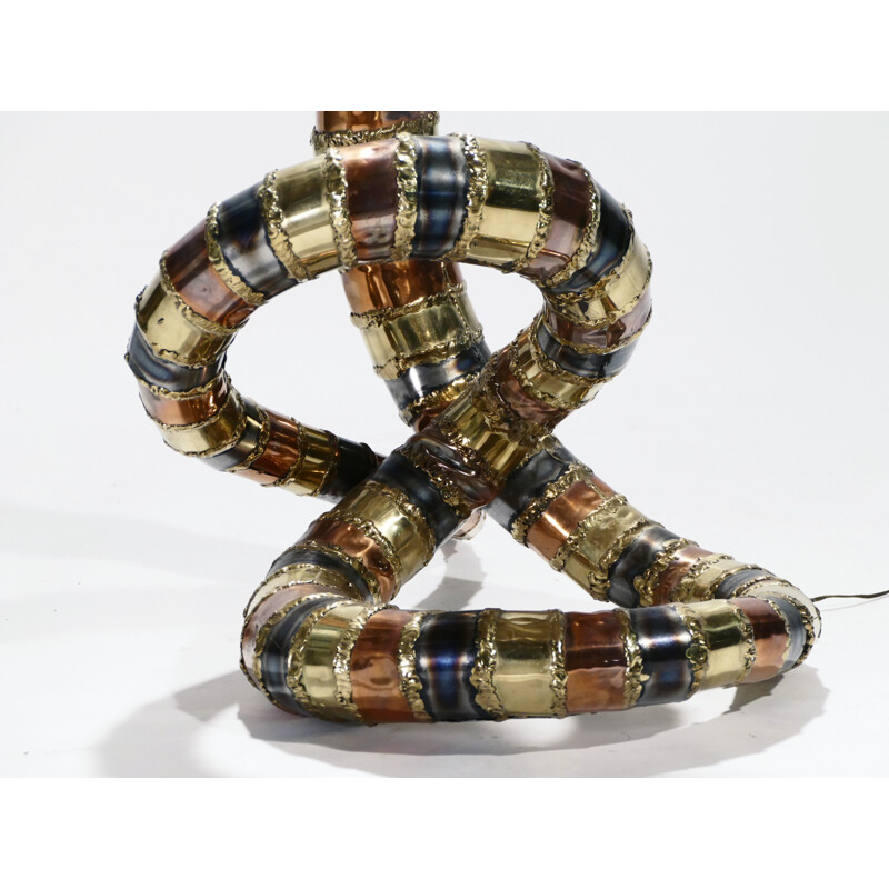 Lampe sculpture "Cobra" par Isabelle Masson-Faure pour la Maison Honoré - 1970 