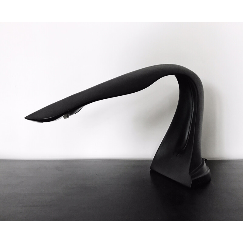 Organic & minimalist vintage black lamp by Briois & Valat for Inergie - 1980