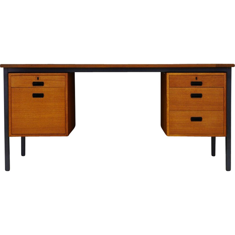 Vintage Danish writing desk in classic teak - 1960s