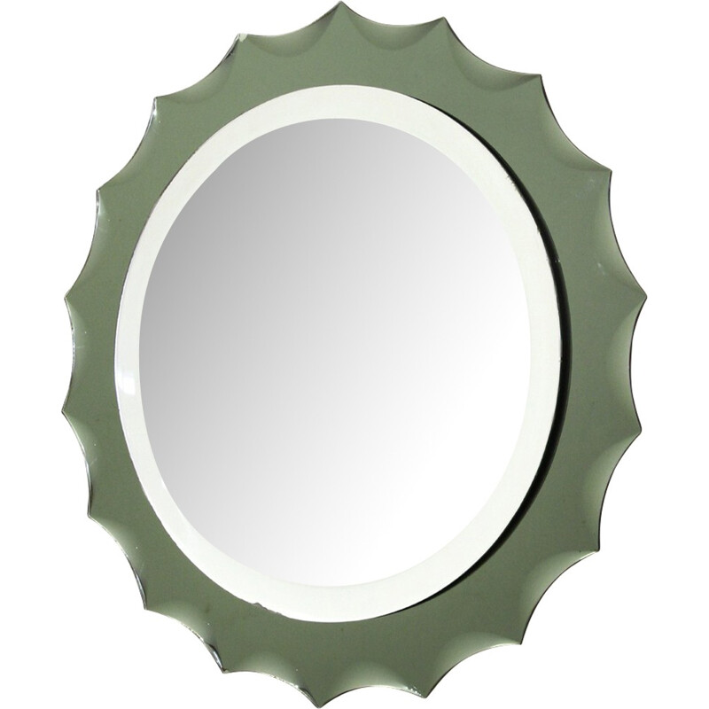 Vintage Italian miror in glass - 1970s