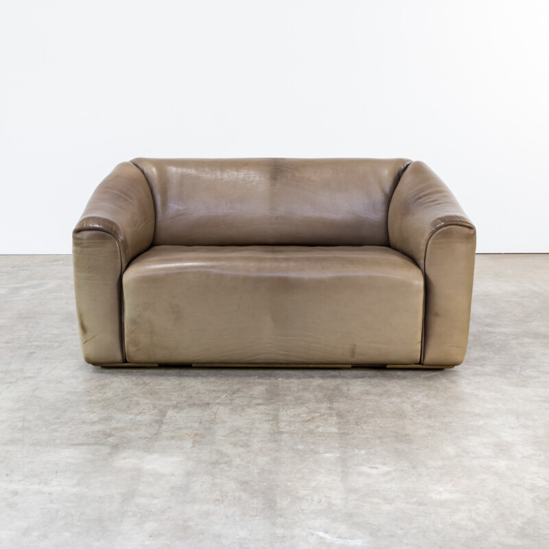"DS47" 2-seater sofa in leather by DeSede - 1970s