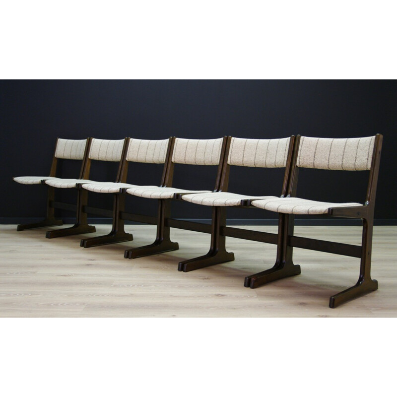 Suite de 6 chaises vintage danoises par Farstrup - 1960