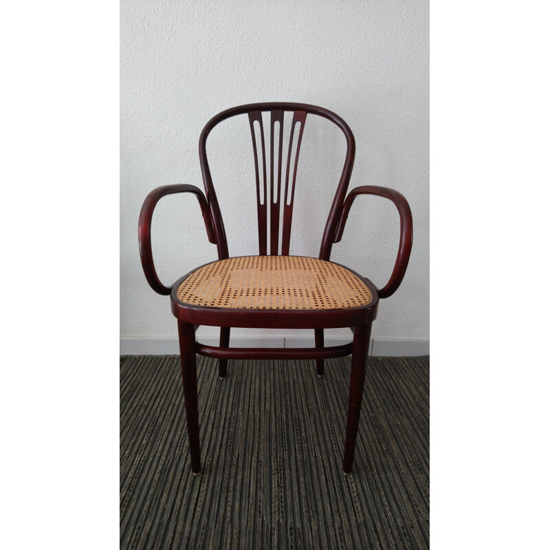 Set of 6 cane bistro chairs for Gasisa - 1970s