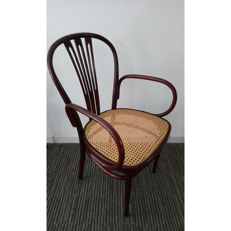 Set of 6 cane bistro chairs for Gasisa - 1970s