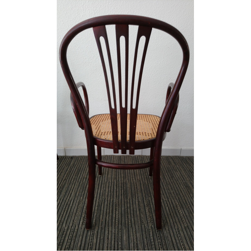 Set of 6 cane bistro chairs for Gasisa - 1970s