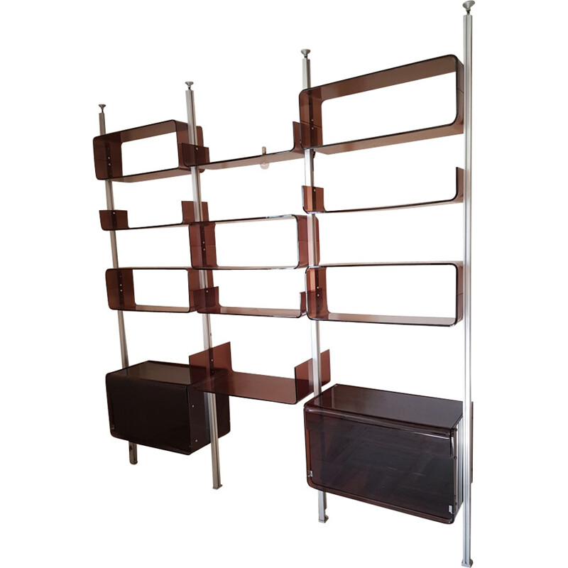 Vintage bookcase by Michel Ducaroy for Roche Bobois - 1970s