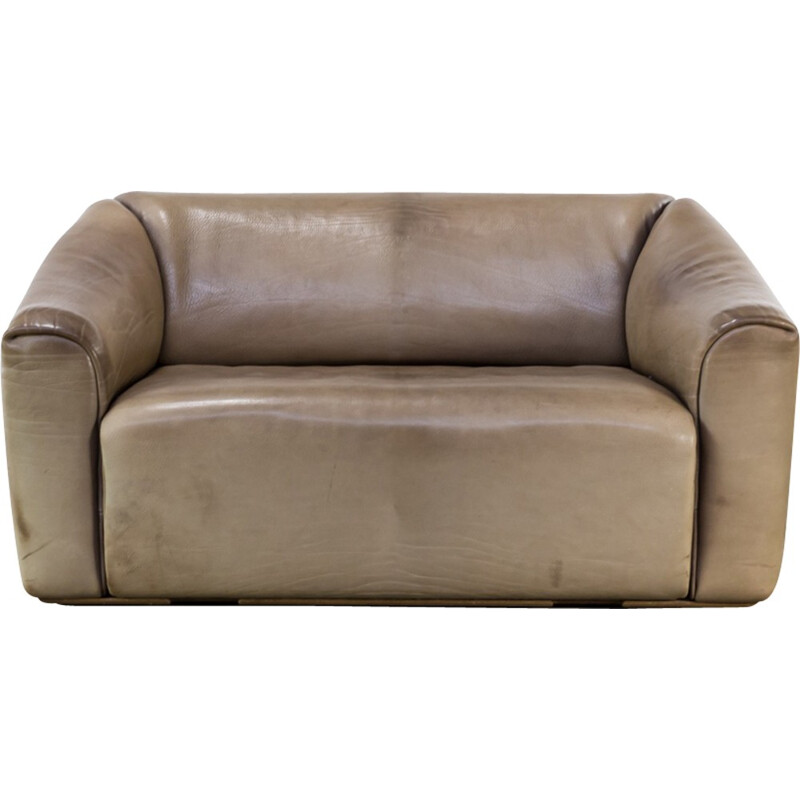 "DS47" 2-seater sofa in leather by DeSede - 1970s