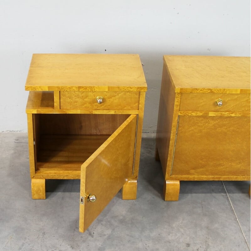 Pair of vintage french bedside table - 1930s