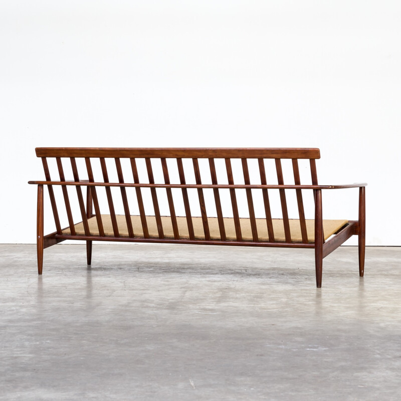 Scandinavian sofa in  rosewood with naked frame - 1960s