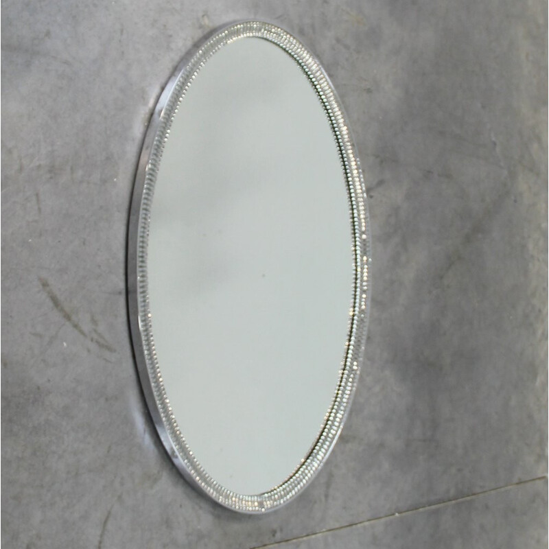 Miroir vintage espagnol ovale - 1970