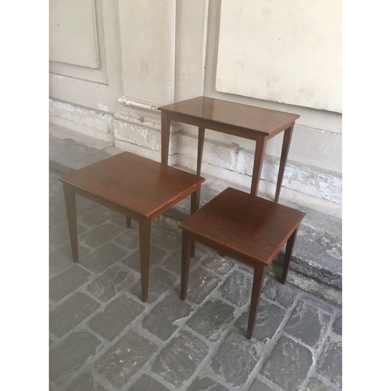 Vintage danish nesting tables - 1960s