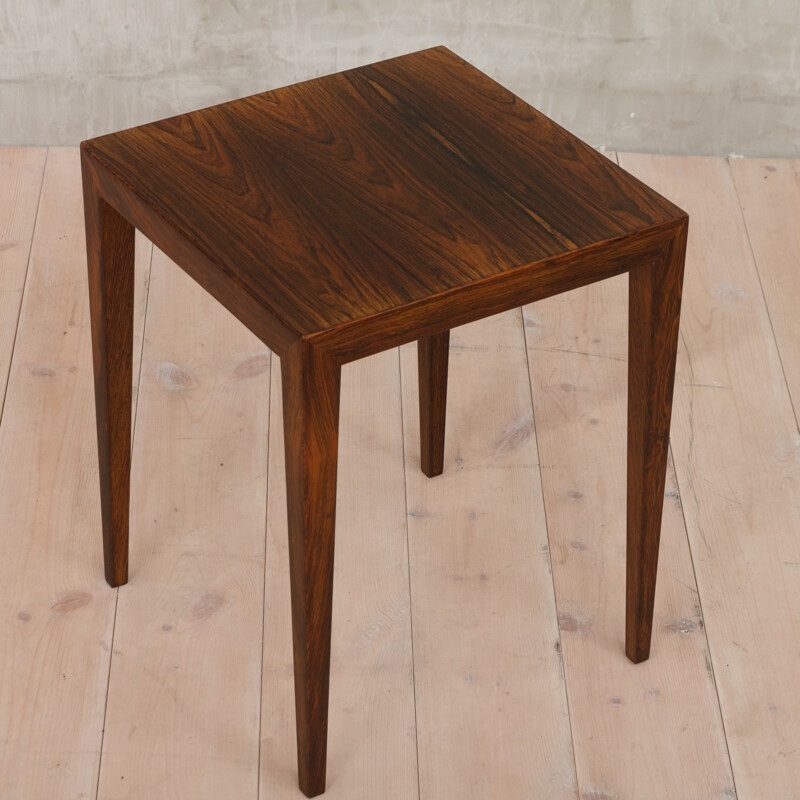 Vintage side table in rosewood by Severin Hansen - 1950s  