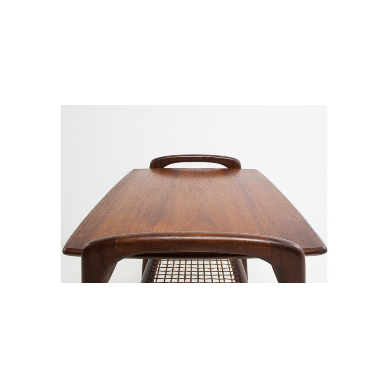 Vintage side table in teak by Louis van Teeffelen for Wébé - 1950s