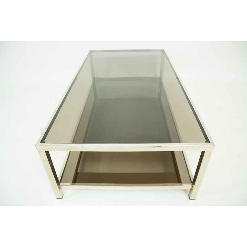 Vintage "Belgo Chrom" coffee table gold plated - 1970s