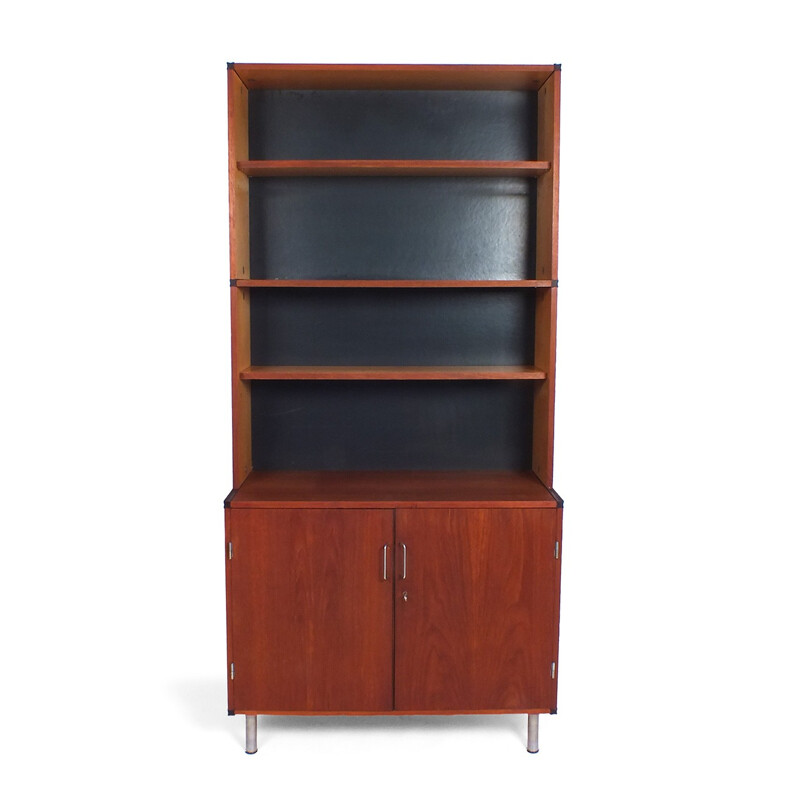 Vintage cabinet in teak with 4 shelves by C. Braakman for Pastoe - 1960s