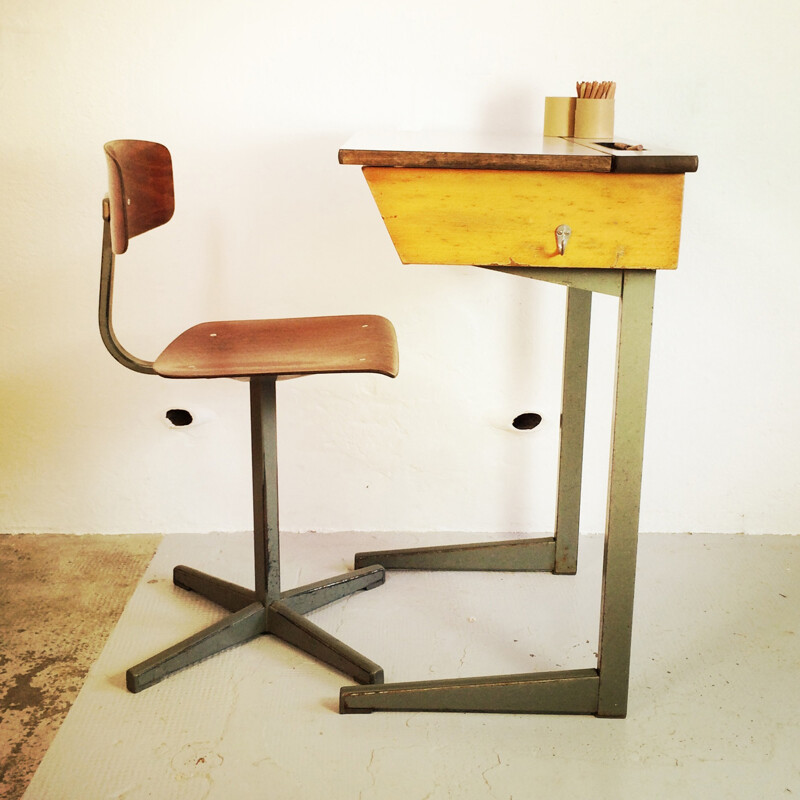 Bureau enfant et sa chaise, Friso KRAMER - 1950