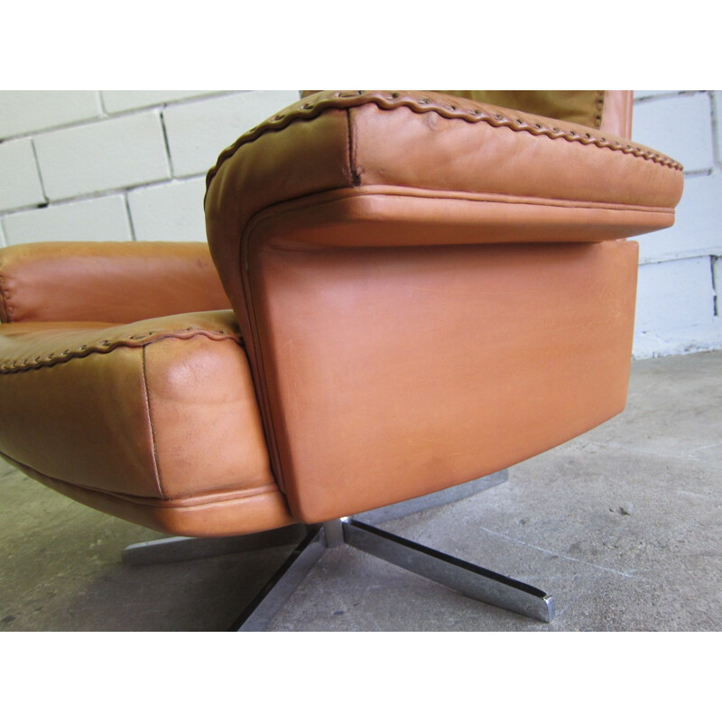 Vintage highback lounge chair for Sede - 1970