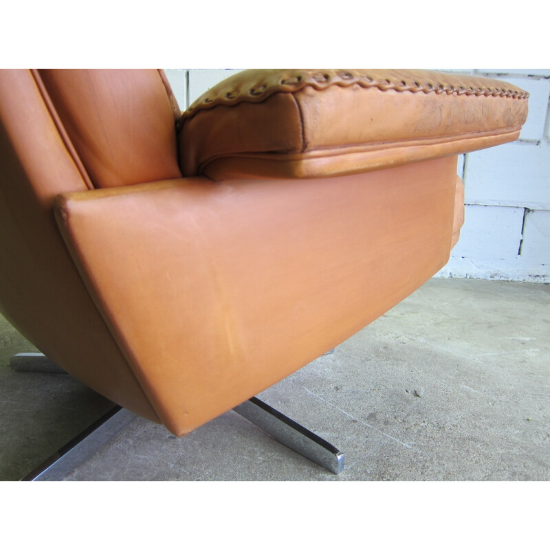 Vintage highback lounge chair for Sede - 1970