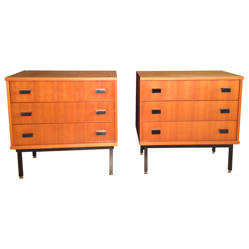 Pair of vintage chest of drawers - 1950s
