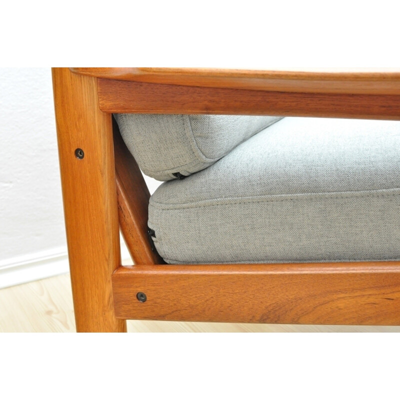 Set of 2 vintage teak armchairs - 1960s