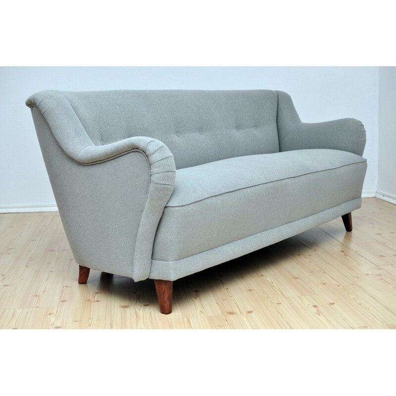 Vintage Grey fabric Sofa - 1950s