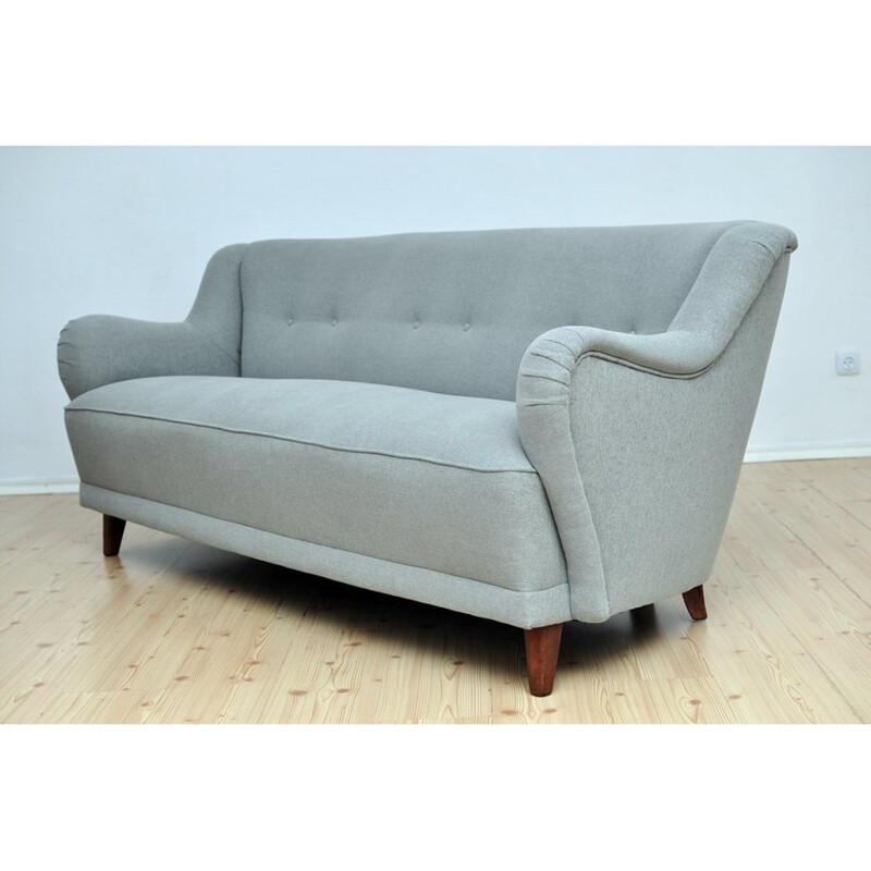 Vintage Grey fabric Sofa - 1950s