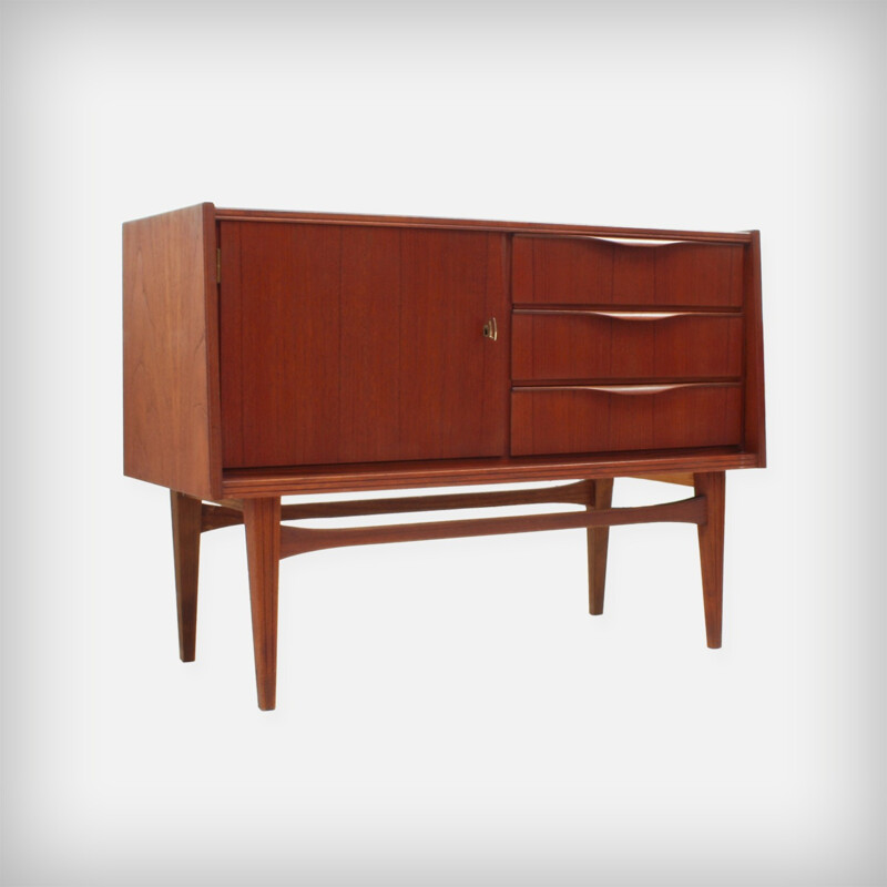 Vintage Small Teak Sideboard - 1960s