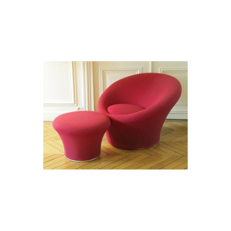 Armchair Mushroom and its footrest, Pierre PAULIN - 1960s