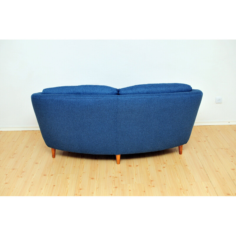 Vintage 2-Seater Sofa in royal blue - 1950s