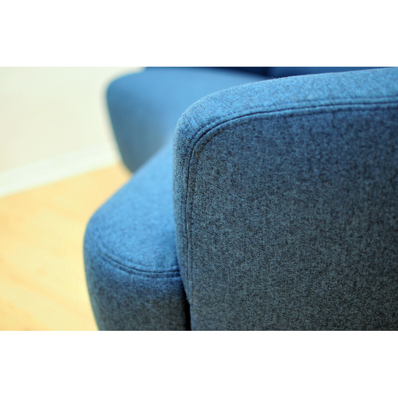 Vintage 2-Seater Sofa in royal blue - 1950s