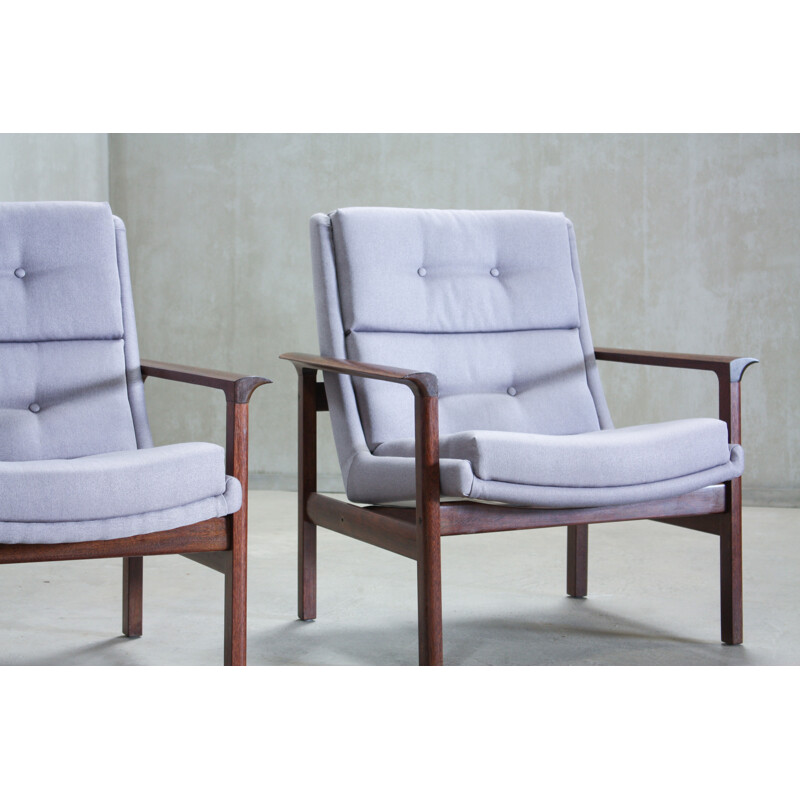 Set of 2 Vintage Portuguese Lounge Chairs - 1960s
