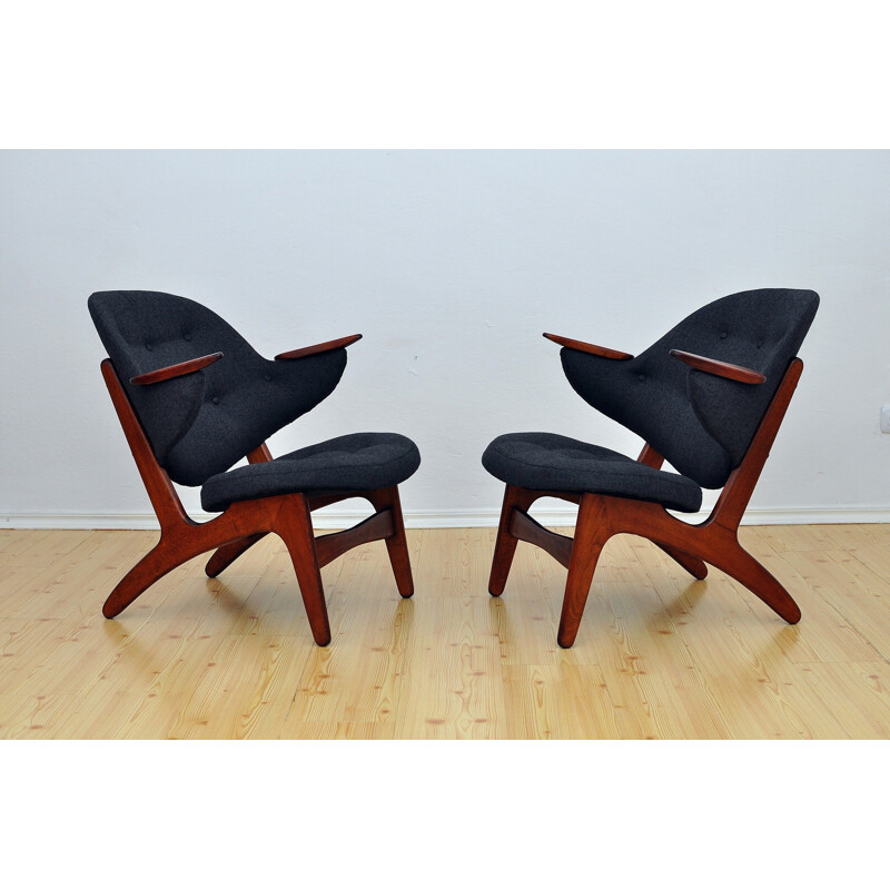 Suite de 2 fauteuils "Modèle 33" par Carl Edward Matthes - 1950