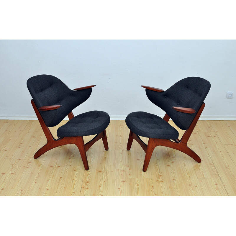 Suite de 2 fauteuils "Modèle 33" par Carl Edward Matthes - 1950