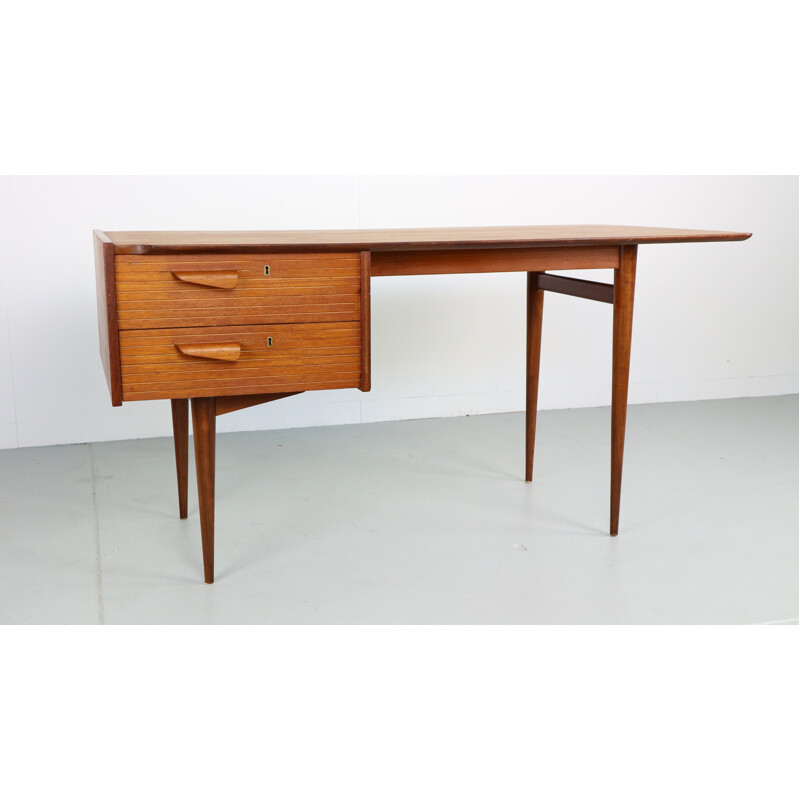 Vintage teak-wood writing desk - 1950s