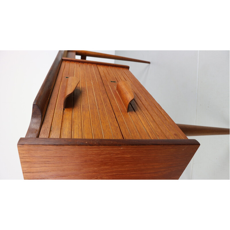 Vintage teak-wood writing desk - 1950s