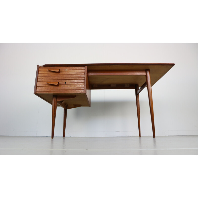 Vintage teak-wood writing desk - 1950s