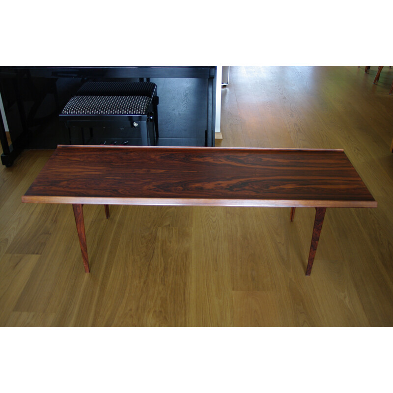 Vintage rosewood coffee table by Harry Rosengren Hansen for Brande Mobelindustri, 1950s