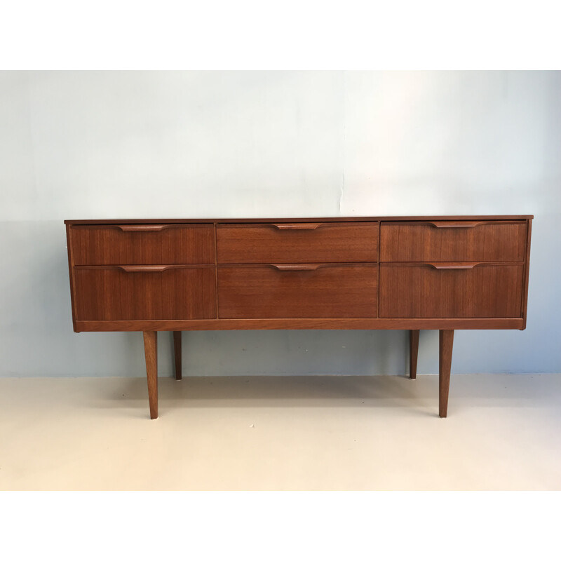 Vintage six drawer "607" dresser by Frank Guille for Austinsuite - 1960s