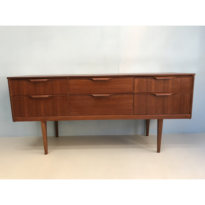 Vintage six drawer "607" dresser by Frank Guille for Austinsuite - 1960s