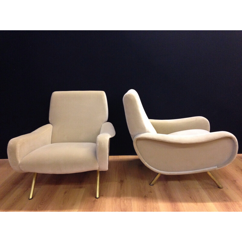 2 Lady armchairs, Marco ZANUSO - 1950s