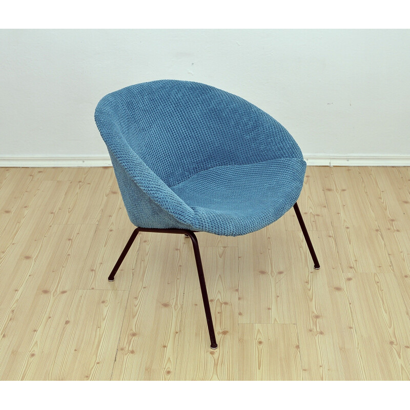Blue Shell Chair model "369" by Walter Knoll - 1950s