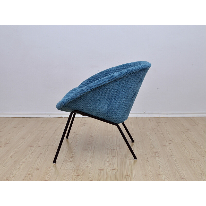 Blue Shell Chair model "369" by Walter Knoll - 1950s