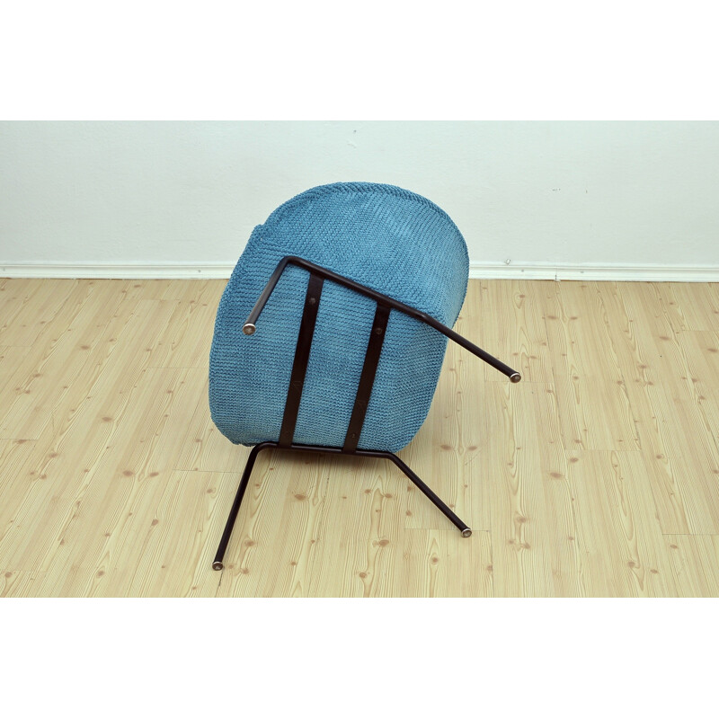 Blue Shell Chair model "369" by Walter Knoll - 1950s