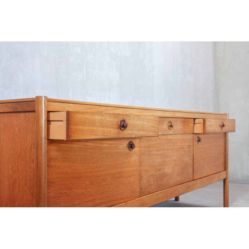 British Vintage Teak Sideboard with drawers from Uniflex - 1960s
