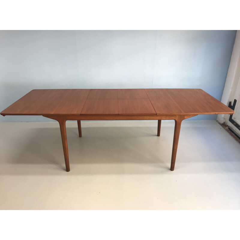 Vintage dining table in teak with extension by MacIntosh - 1960s