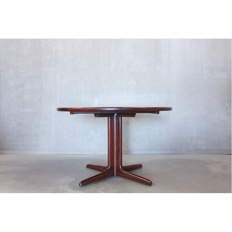 Vintage Danish round dining table in rosewood - 1960s