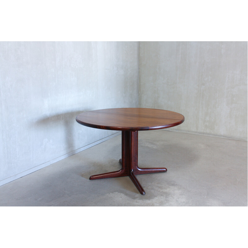 Vintage Danish round dining table in rosewood - 1960s